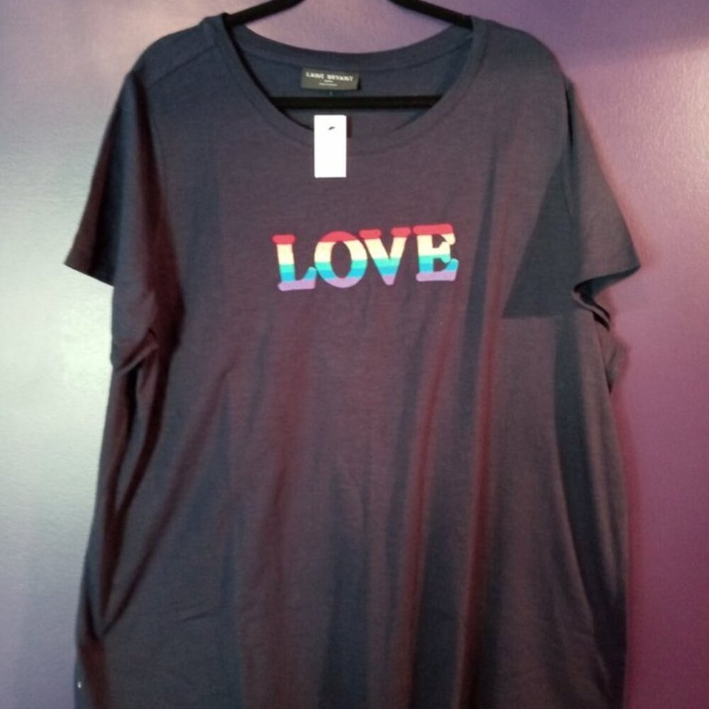 Short Sleeve Dark Blue 'Love' T-Shirt - NWT